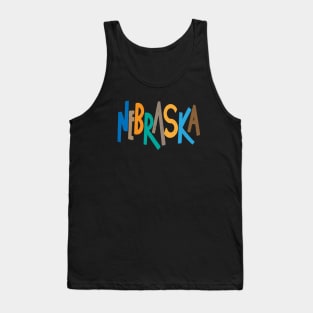 Retro Nebraska Lettering Tank Top